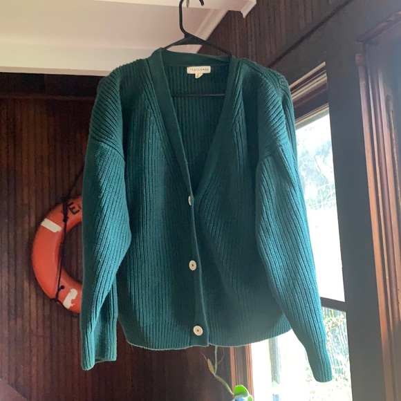 Tradlands Sweaters - Tradlands Shelter Cardigan in Emerald